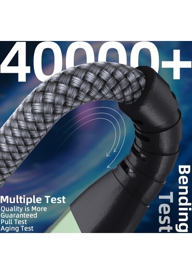 Boatshop1 5 Adet Usb C Kablosu 60w Hızlı Şarj Karışık 5 Adet Mavi Mavi Yeşil Yeşil Kırmızı 1 Metre İphone Uyumlu 15 Android Tablet Örgülü