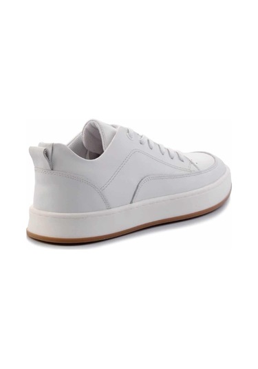 Beyaz Hakiki Deri Erkek Casual Ayakkabı E01380107141 Beyaz