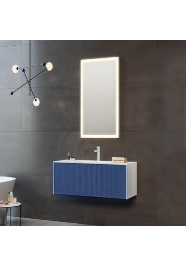 Orka Cube 80 Alt Modül + Lavabo Modul Mat Lacıvert Diğer