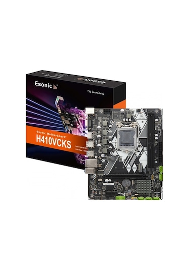 Esonic Pro H410VCKS Intel H410 2133 MHz DDR4 Soket 1200 Matx Anakart