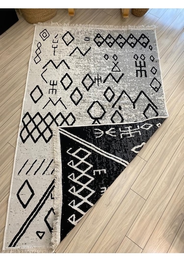 Kilim Çift Taraflı Pamuk Dokuma İskandinav Kilim