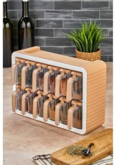 12'li Standlı Kaşıklı Baharatlık Seti Diğer