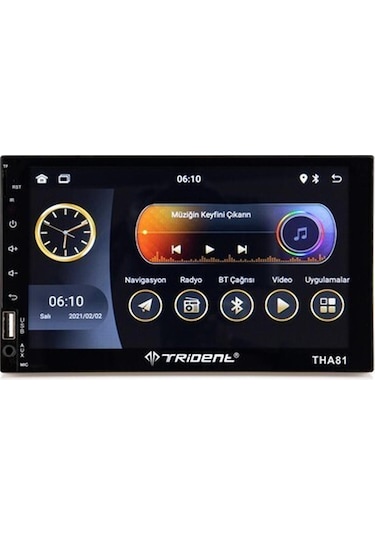 Trident Tha81 Double Dın Android 10 Ram 2 Gb Rom 16 Gb 7 Inch Oto Multimedia Player
