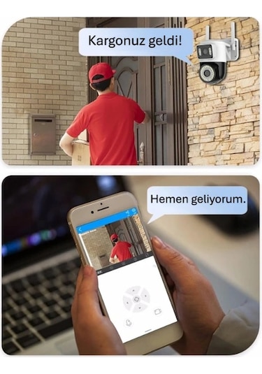Buğz Çift Lensli Dış Mekan Wi-fi Kamera
