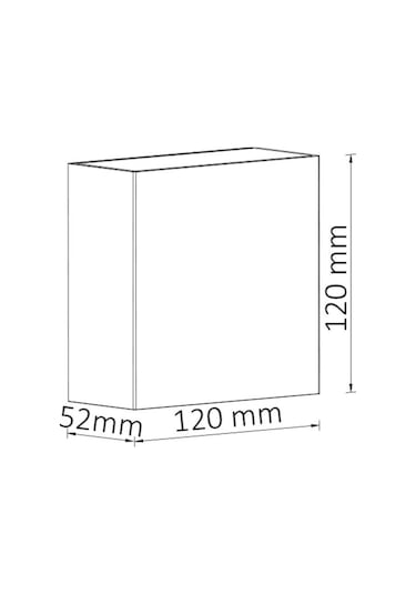 Ack 3000k Günışığı 4w 260lümen Siyah Kasa Led Duvar Apliği Ah07-03501 Diğer
