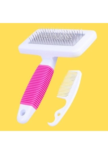 Buffer Kedi Köpek Telli Küçük Boy Tüy Bakım Seti Evcil Hayvan Tarama Fırçası Çok Renkli
