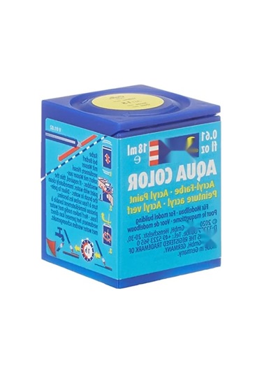 Su Bazlı Sarı Mat Maket Boyası - 18 Ml 0.2 L