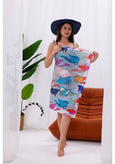 Tarzını Seç Pareo - Okyanus Dansı Model 150x95 Cm Çok Renkli