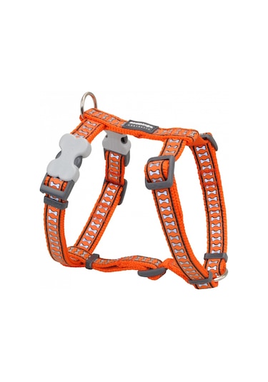 REDDİNGO REFLEKTÖRLÜ KEMİK DESENLİ TURUNCU GÖĞÜS TASMASI S /15MM Çok Renkli