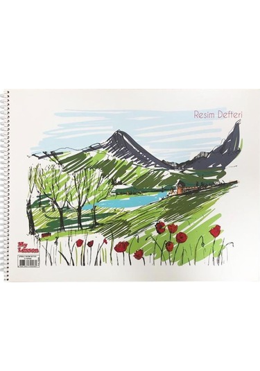 Tokaç Resim Defteri 24x34 My Lesson Karton Kapak Sipralli 15 Yp
