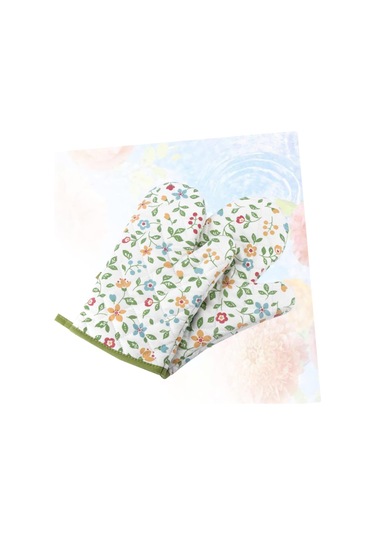 1 Çift Tencere Altlığı Çiçek Desenli Fırın Eldiveni Isı Diğer