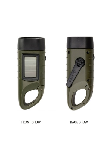 Ranyeek Dışarıda Kullanıma Uygun Güneş Enerjili El Feneri, Elden Çevirerek Şarj Edilebilir, Led Işık, Pil Gerektirmeyen Kompakt Aydınlatma Aleti Çok Renkli