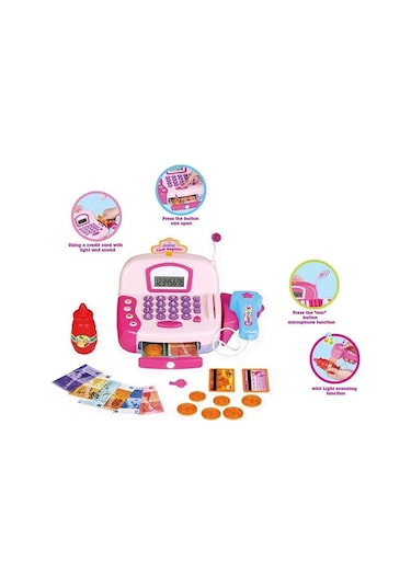 Mikrofonlu Işıklı Ve Sesli Yazar Kasa