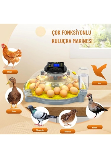 Evonest Evo-ufo-48 48 Yumurtalık Ufo Model Tam Otomatik Kuluçka Makinesi