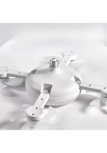 Motion003 Zeki Modern Led Lambalı Dört Başlıklı Fan Çok Fonksiyonlu Tavan Fanı Işıklı Drone Tarzı Çift Fanlı 4 Kanatlı 3 Ayarlı Uzaktan Kumandalı