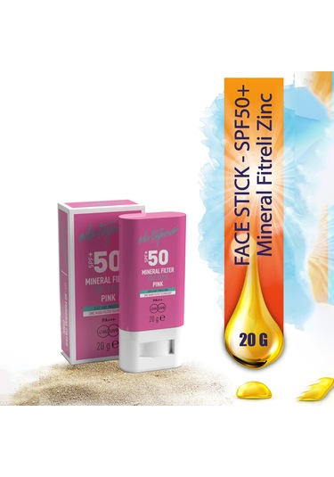 Eda Taşpınar Mineral Filtreli Pink Zinc Stick Güneş Kremi SPF50+ 20 G