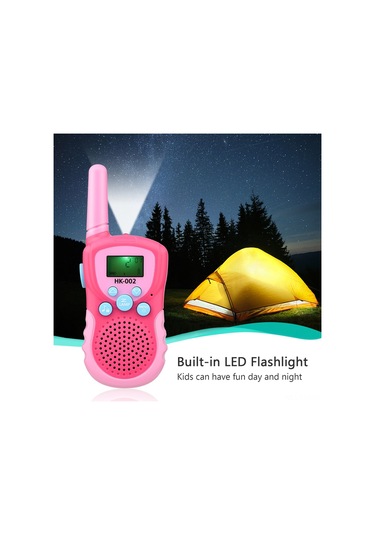 Jokmae 2 Li Mavi Çocuk Walkie Talkie: 3km, 8 Frekans, 99 Kanal, Işık, Düşük Gürültü, Outdoor