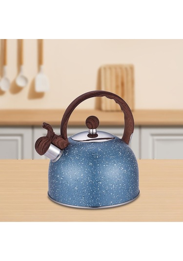 Homyl Islık Çalan Çaydanlık Ocak Malzemeleri Mutfak Mavi Diğer