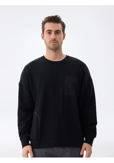 Isaora Performance Cotton Erkek Black Sweat Isr8113-0 Siyah