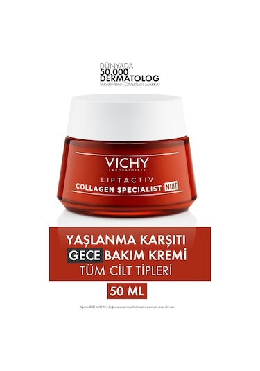 Vichy Liftactiv Collagen Specialist Gece Kremi 50 ML