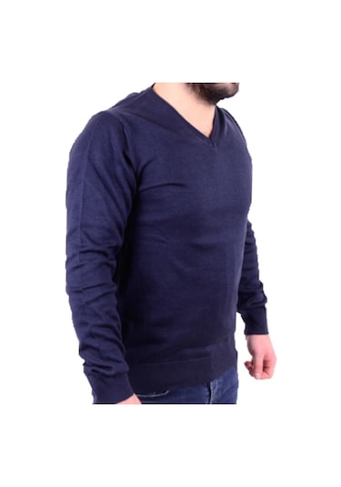 Twister 3622 Lacivert V Yaka Erkek Kazak