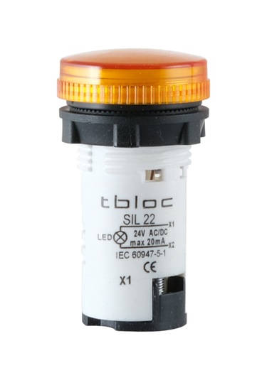 Tbloc Sıl22-24 Sarı Sinyal Lambası Led 24v