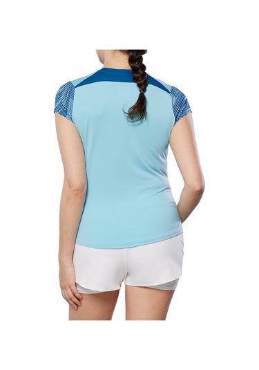 Charge Printed Tee Kadın Tişört Mavi