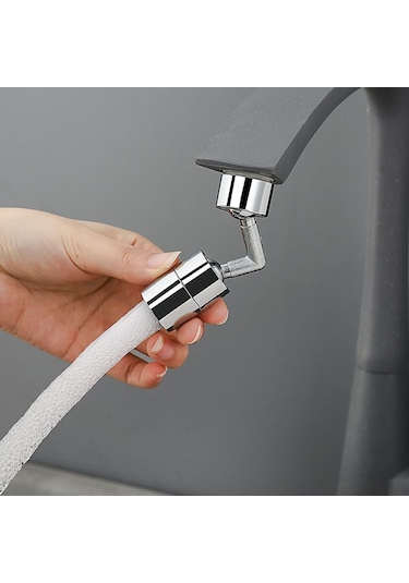 360 Dönen Musluk Genişletici Havalandırıcı, Sıçramasına Gümüş