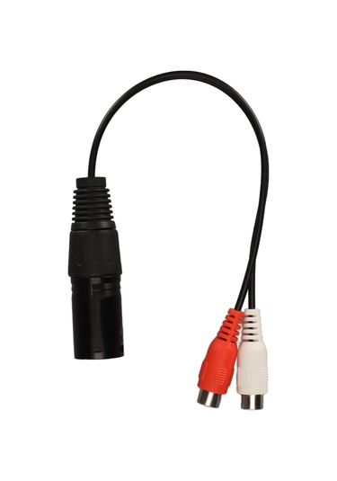Konesam Xlr Erkekden 2 Rca Dişiye Y Bölücü Kablosu - Gürültü Engelleme Ve Altın Kaplama - Mikser, Amfi Ve Ses Cihazları İçin