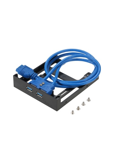 Jeemson 2.5" Floppy Drive Konvertörü - 2 Usb 3.0 Portlu Ön Panel, 5gbps Hızlı Veri Transferi, Plug&play, Sıcak Takma Desteği, Bilgisayar Kasası İçin