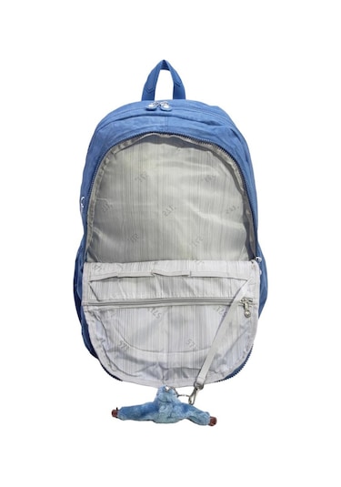 Klinkır Okul Çantası Lise Ortaokul Üniversite Kadın Sırt Çantası Hafif Kumaş Çok Cepli Mavi