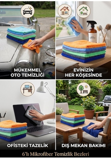 Bsg 6lı Mikrofiber Bez Bsg 99-993-035