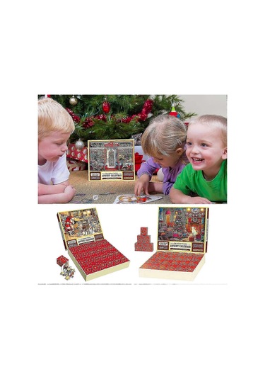 24 Parçalı Noel Advent Takvimi Kız Erkek 1008 Parçalı Noel Bulmaca Geri Sayım Takvimi