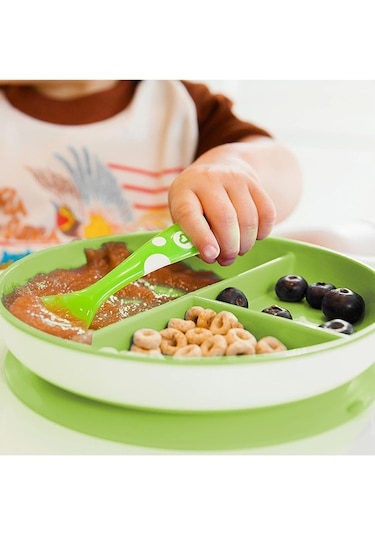 Munchkin Sabit Vakumlu Beslenme Tabağı 6+ Ay Yeşil