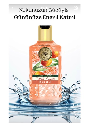 Mabel Marseille Şeftali Sepeti Duş Jeli 750 Ml Şeftali