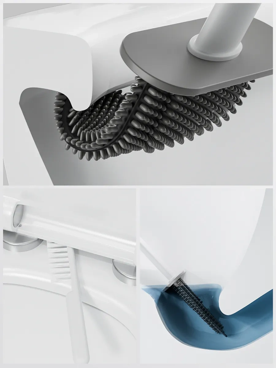 Pabk Silikon Yer Tuvalet Fırçası 295593708 Gri