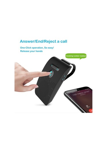 Besthome1 Bluetooth Araç Hoparlörü - Çift Bağlantı, 10 Saat Konuşma, Otomatik Açma/kapama, Net Ses Kalitesi Siyah Siyah