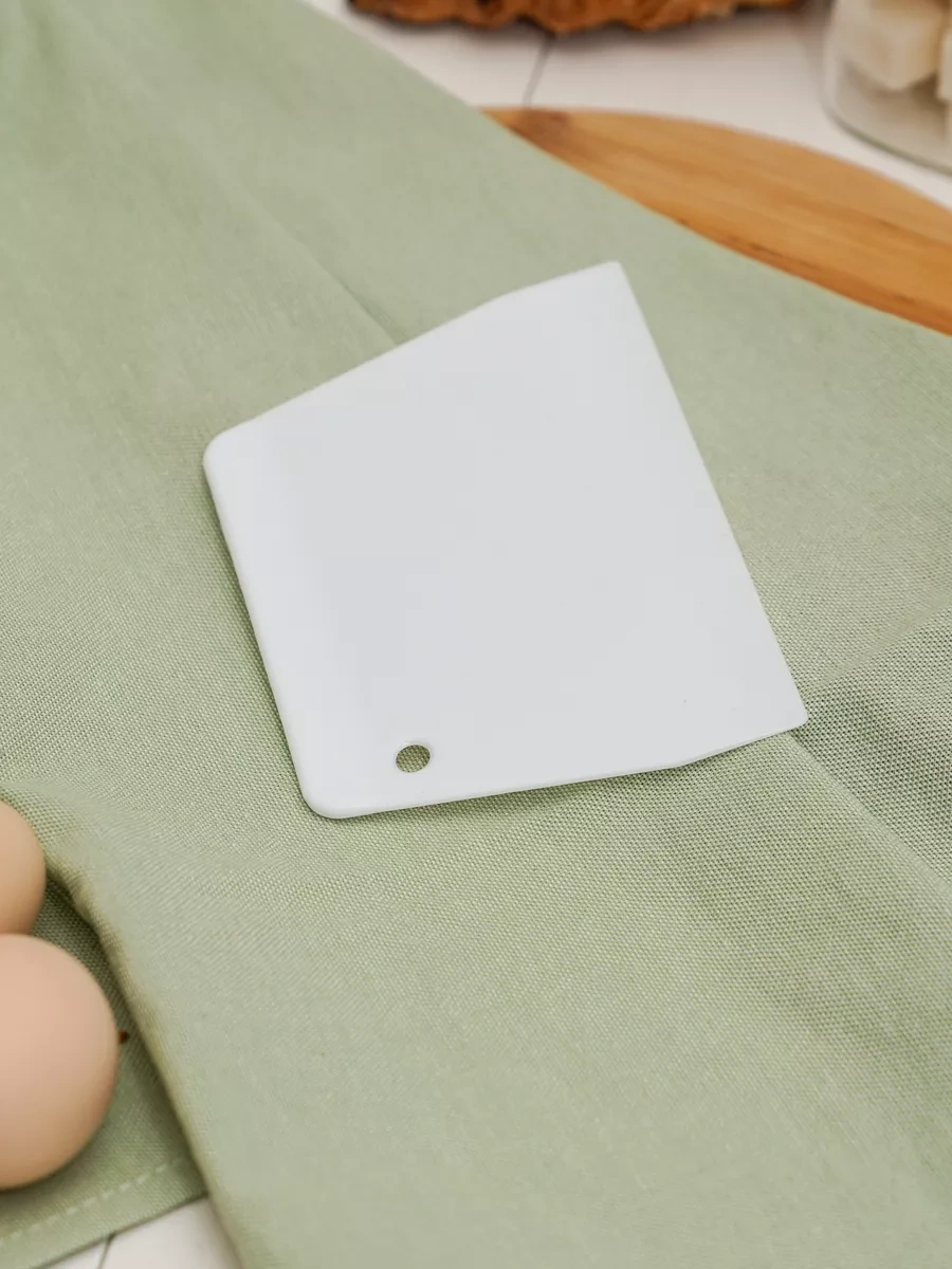 Topichome Hamur İçin Plastik Pasta Spatulası 19 Cm 47426610 Beyaz