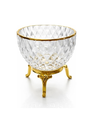 Diamond Metal 3 Ayaklı Sunumluk 6 Lı Gold Altın