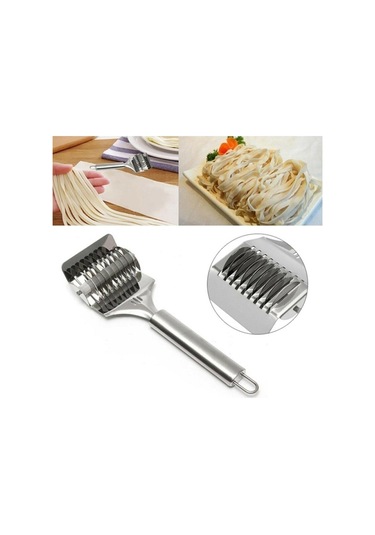 Paslanmaz Çelik Hamur Kesme Aparatı Metal Saplı