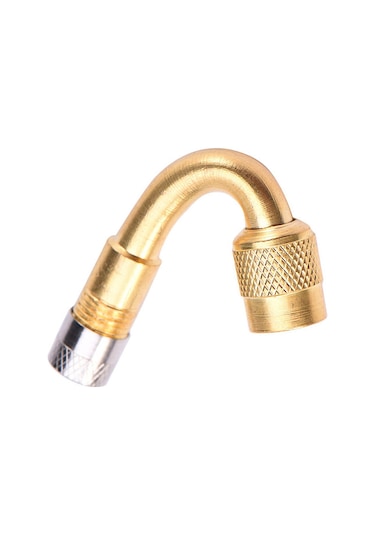 Neevoyu Bronz Lastik Valfi Uzatıcı Çubuk 90 Derece - Otomobil, Motosiklet Ve Kamyonlar İçin Easy Kurulumlu Metal Valf Kapağı