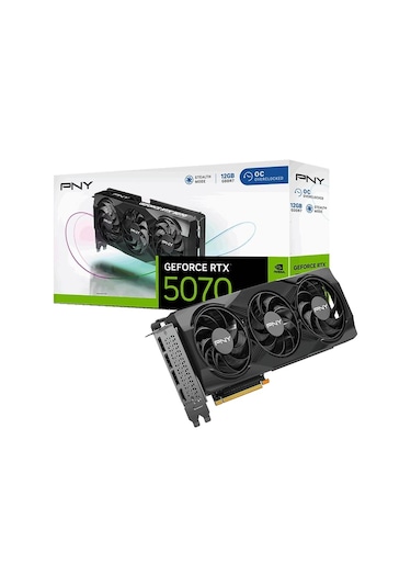 Pny Geforce Rtx 5070 12gb Gddr7 Oc Ekran Kartı Aeae1pny0051