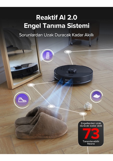 Roborock S8 MaxV Ultra Akıllı Robot Süpürge Siyah