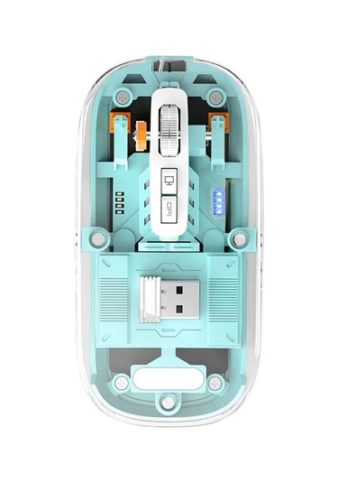 Aurora Type-C Kablosuz Şeffaf Optik Mouse