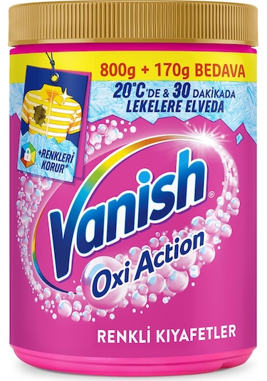 Kosla Multipower Oxi Advance Renkliler için Leke Çıkartıcı Deterjan Güçlendirici Toz 970 G