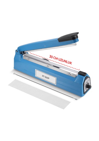 30 Cm Plastik Gövde Poşet Ağzı Yapıştırma Makinesi