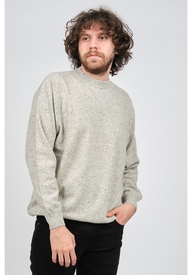 Ida Erkek Lambswool V Yaka Kazak 0593130 Gri Gri