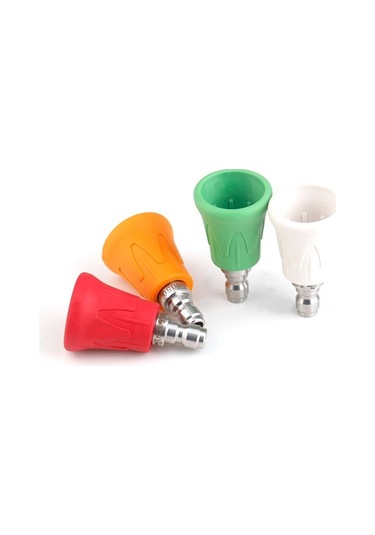 Besthome1 Yüksek Basınçlı Araba Yıkama Nozulu Seti - 4 Renkli Püskürtme Başlığı, Hızlı Bağlantı 1.4mm Çok Renkli Çok Renkli