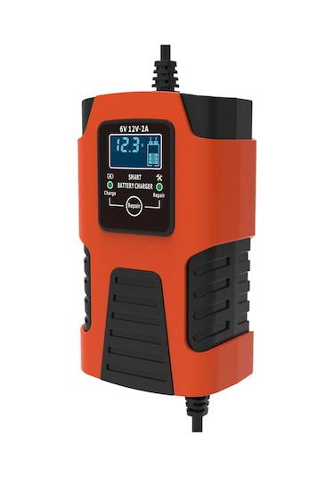 Yifomall "6v/12v Akıllı Şarj Cihazı - 3 Aşamalı Hızlı Şarj, Lcd Ekranlı, Çoklu Koruma Özellikli"