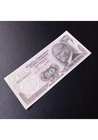6.emisyon 50 Tl Çil Eski Kağıt Para - 39963663d3a252e160